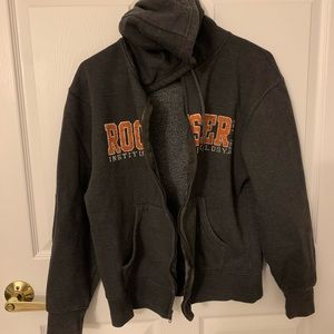 Vintage style Rochester Institute of Technology zip up hoodie